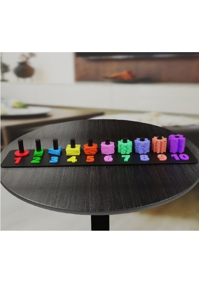 Çocuklar İçin Eğitici Sayı Ve Şekil Bulmacası