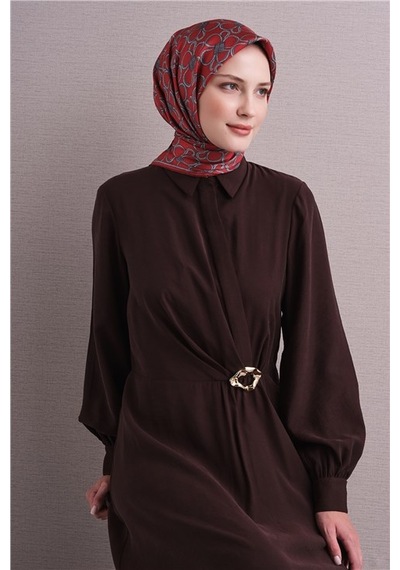Armine Saf İpek Sura Eşarp 9638d 34 Lila