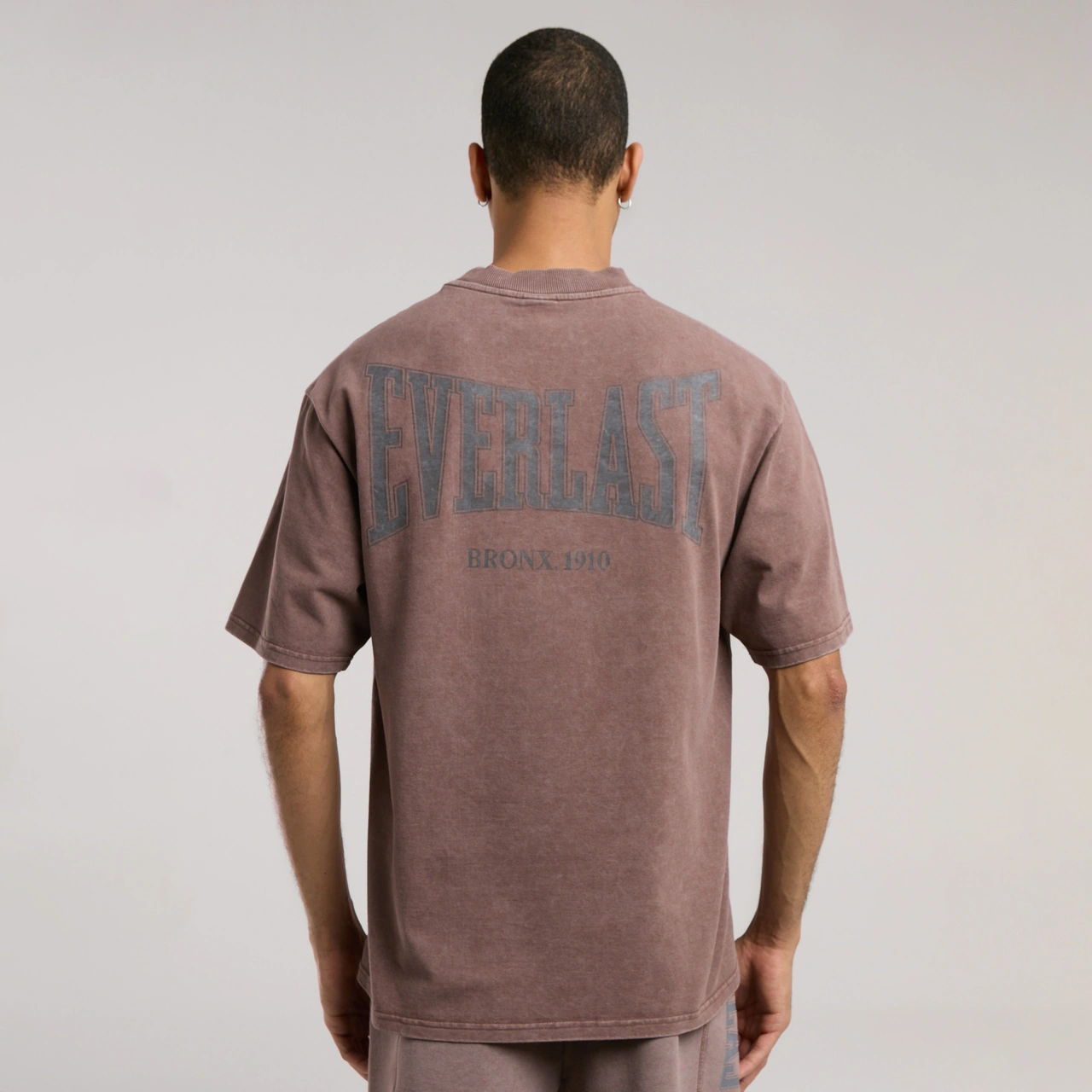 Everlast Bronx 1910 Oversize Erkek Kahverengi T-shirt Tm0029 Kahverengi