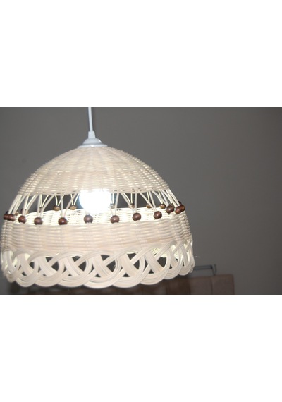 Rattan Lüx Avize Bej