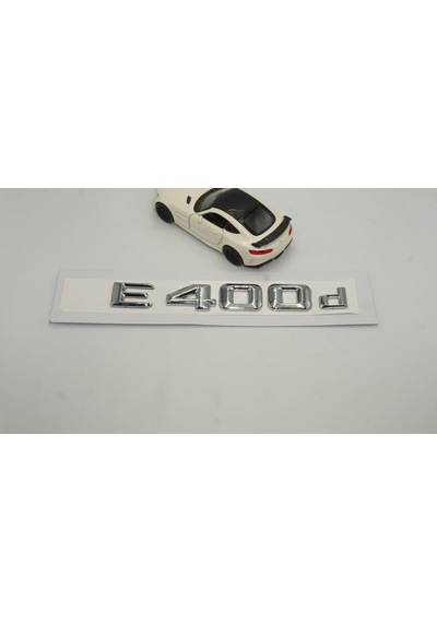 E400d Bagaj Krom Metal 3M 3D Yazı Logo