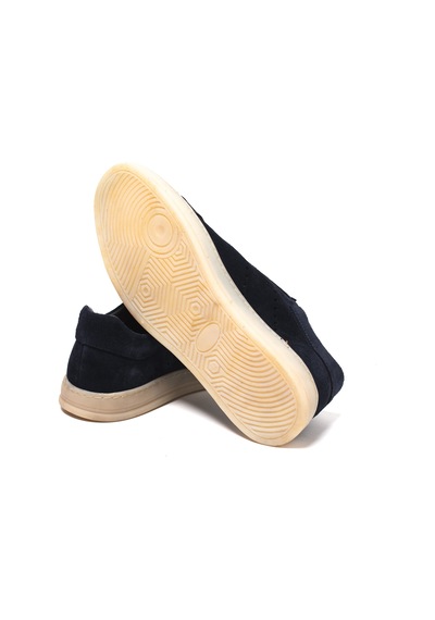 Navy Suede Sneaker Günlük Erkek Ka-26y-c27603 John May Formal Mavi