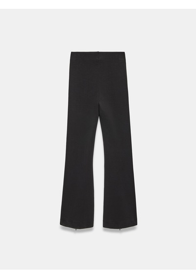 Dilvin 73037 Fermuar Detaylı Flare Pantalon-siyah