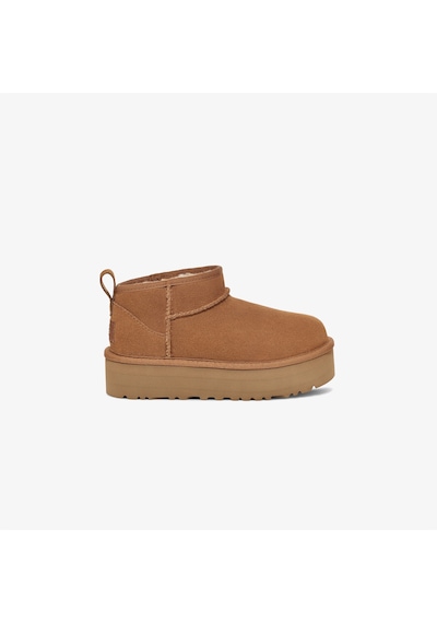 Ugg Classic Ultra Mini Platform Çocuk Kahverengi Bot Düz 1157791k Kahverengi
