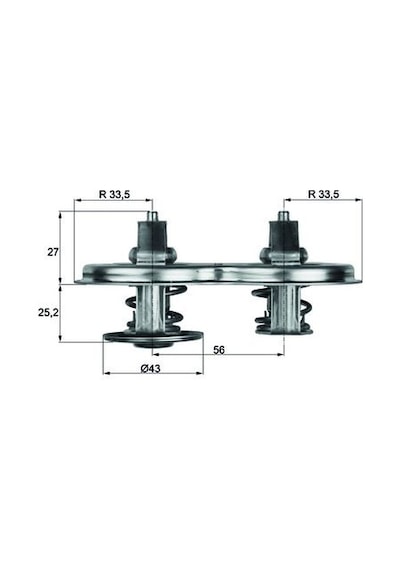 Mahle-av Termostat 88 Daf F2700 Scanıa P G R T 4 AOD-MAHLE TX3388D