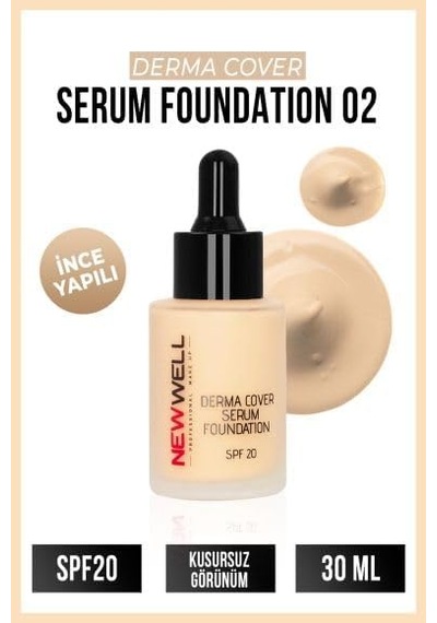 Porcelain Make Up Derma Serum Foundation 02 Çok Renkli
