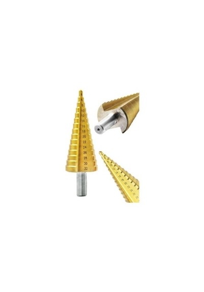 3 Parça Hss Kademeli Matkap Ucu Sac Delme Panç Seti 4 Mm - 32 Mm