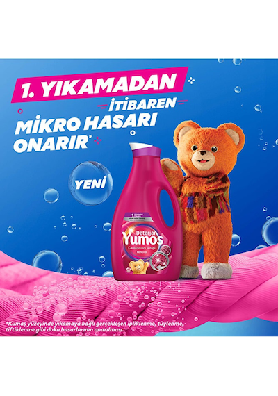 Yumoş Siyah Ve Koyu Renkli Giysiler İçin Deterjan 2520 Ml Renkli 2950 ML