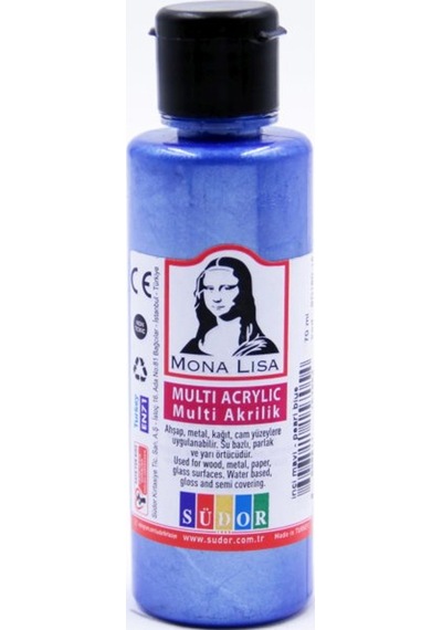 Mona Lisa Multi Akrilik 70 Ml İnci Mavi Sd160-15 Çok Renkli