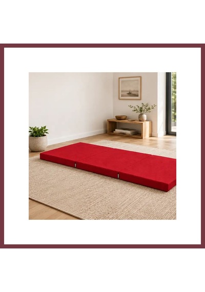 Storeşahin Üç Parçalı Katlanır Minder 60 180 7 Cm Kırmızı Dış Mekân Shn0720
