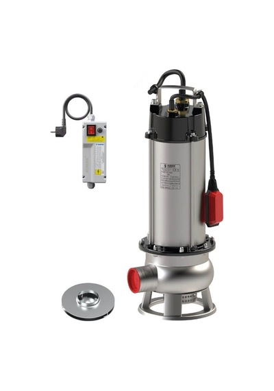Sumak Sdf 20/2 İnox Komple Paslanmaz Kirli Su Dalgıç Pompa 220 Volt 2.2 Hp 16.5 Mss