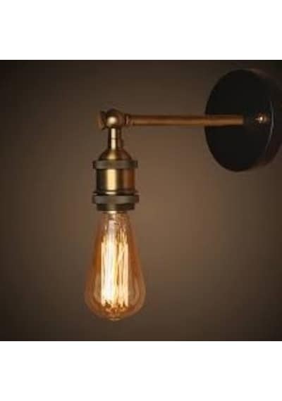 Riolight Retro Mafsallı Hareketli Başlık Aplik Siyah