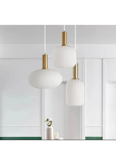 Rsylight Rustik Dekoratif Metal Modern Yuvarlak Eskitme Kaplama Beyaz Opal Camlı 3 Lü Avize Siyah