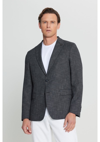 AC&Co / Altınyıldız Classics Erkek Sıyah Regular Fit Normal Kesim Kırlangıç Yaka Flamlı Kapak Cepli Blazer Ceket Siyah AC&Co / Altınyıldız Classics Erkek Sıyah Regular Fit Normal Kesim Kırlangıç Yaka Flamlı Kapak Cepli Blazer Ceket Siyah