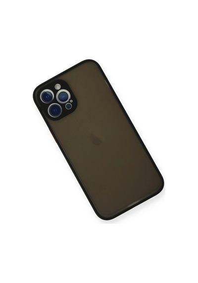 Ilkeshop Newface Apple iPhone Uyumlu 12 Pro Max Kılıf Montreal Silikon Kapak - Siyah