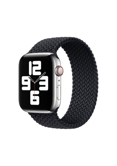 Watch 3 Serisi 38 Mm Uyumlu Kumaş Örgü Solo Loop Tek Parça Kordon