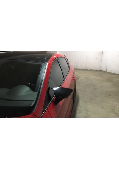 Seat Leon Mk3 Ve Mk3.5 Yarasa Batman Siyah Parlak Ayna Kapağı