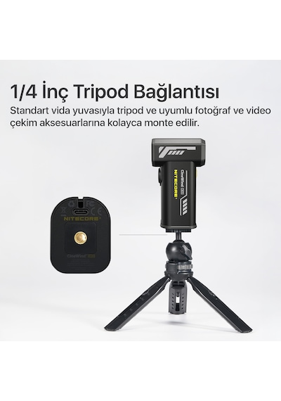 Nitecore CW20 Turbo Jet Fan 100W Şarjlı Güçlü Hava Üfleyici