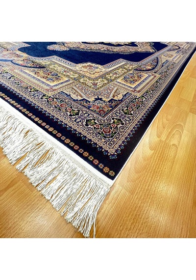 Semerkant 200 X 300 İpek Halı Lacivert