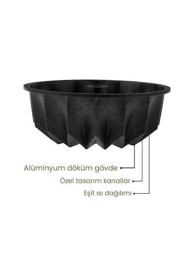 Emsan Diagon Kek Kalıbı Siyah