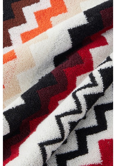 Missoni Best Zigzag %100 Pamuk Terry Banyo Havlusu Kırmızı-çok Renkli
