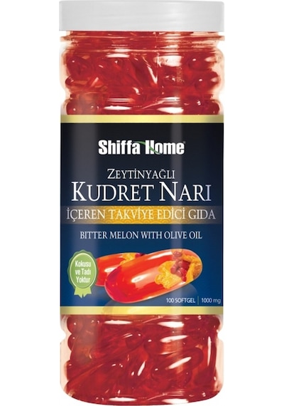Shiffa Home Zeytinyağlı Kudret Narı 100   Kapsül 1000 Mg