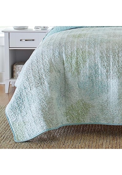 Reversible Quilt Set, King, Saltwater Blue Diğer