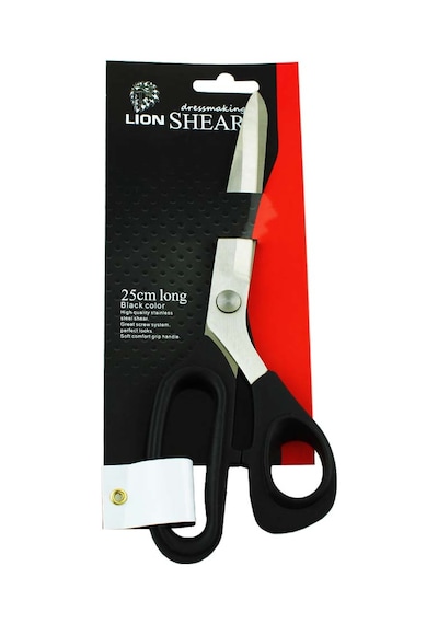 Lion 5250 Plastik Saplı Terzi Kumaş Orta Boy Kesim Makası 25 CM