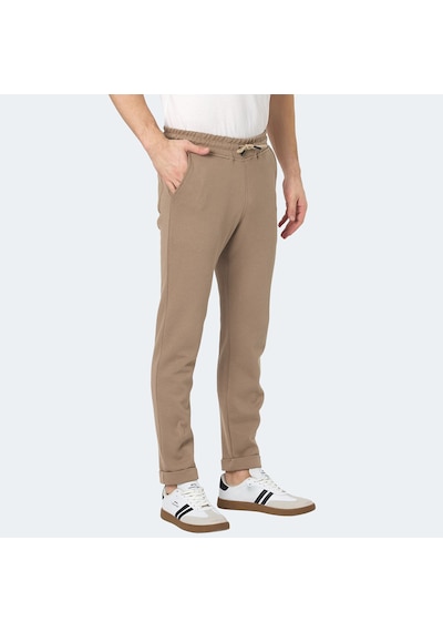 Slazenger  BLAZEWAY Erkek Cepli Dar Paça Taş Gri Eşofman  Altı