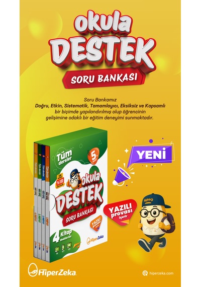 2027 5. Sınıf Tüm Dersler Okula Destek Soru Bankası 4 Kitap Modüler Set
