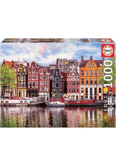 Educa Puzzle 1000 Dancıng Houses Amst 18458