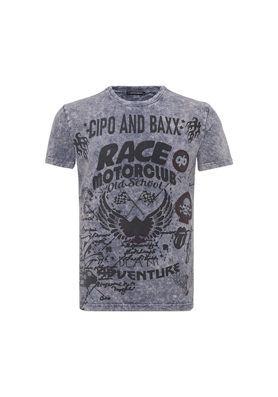 Ct800 Men S Bold Graphic Power Fit T-shirt BLUE