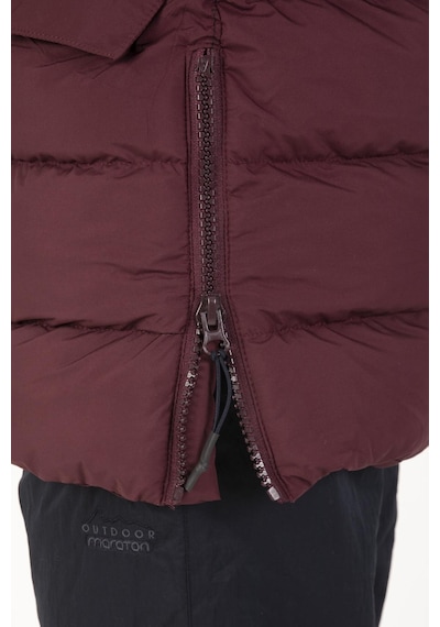 Maraton Sportswear Regular Erkek Kapşonlu Uzun Kol Basic Bordo Mont 21262-bordo Bordo