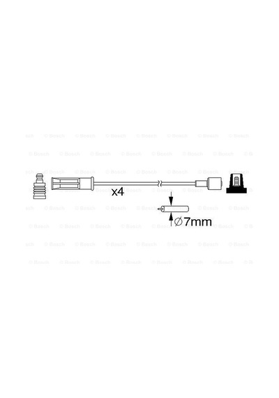 Renault Scenic 1 1996-1999 Buji Kablosu Bosch 7700273226