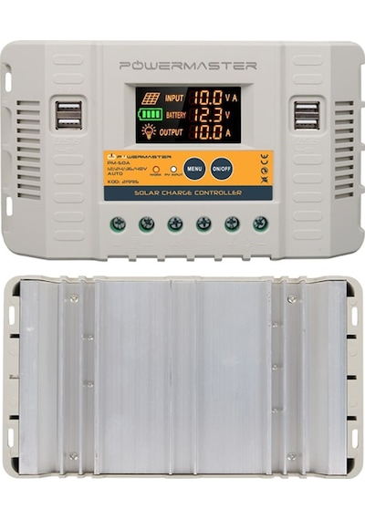 Powermaster Pm-50a 12v-24v-36v-48v 50 Amper 4 Usb Li Dijital Otomatik Solar Şarj Regülatörü