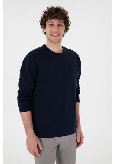 U.S. Polo Assn. Erkek Comfort Fit Bisiklet Yaka Lacivert İnce Sweatshirt 50309858-VR033