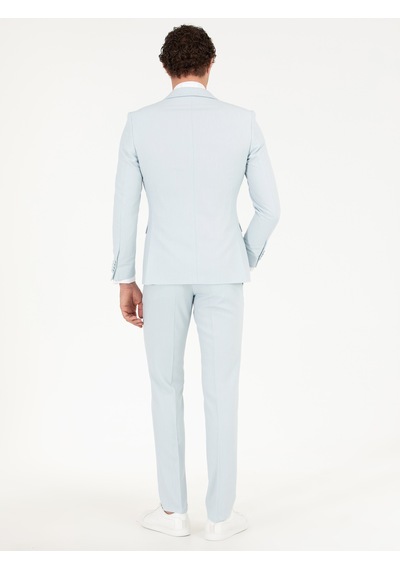 Cacharel Açık Mavi Slim Fit Smokin Damatlık Denım