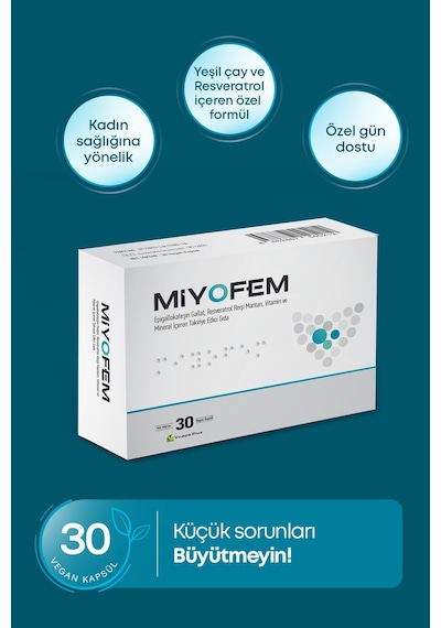 Miyofem Egcg Reişi Mantarı Resveratrol 30 Kapsül