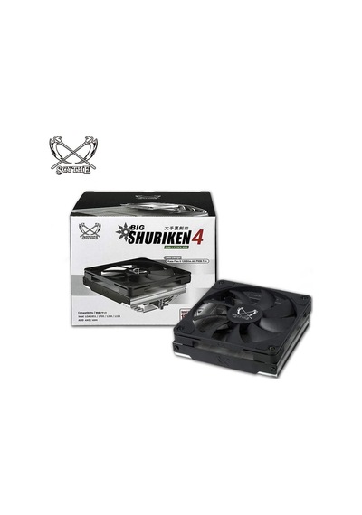 Lexroo Big Shuriken 4 Low Profile Cpu Soğutucu, 120mm Slim Fan, Intel & Amd Uyumlu - Siyah