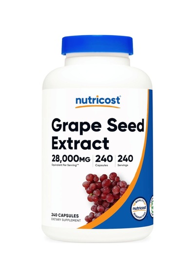 Nutricost Grape Seed Extract 28,000mg, 240 Capsule - Non-gmo,...
