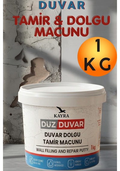 1 Kg Hazır Duvar Tamir Dolgu Macunu Alçı Sıva Derin Boşluk Çatlak Doldurucu Kapatıcı Giderici - Beyaz İç Dış Mekan Macun, Pratik Kolay Alçı Tamir Seti, Prefabrik Alçıpan Duvar Çatlağı Kapatma Beyaz 1 Kg Hazır Duvar Tamir Dolgu Macunu Alçı Sıva Derin Boşluk Çatlak Doldurucu Kapatıcı Giderici - Beyaz İç Dış Mekan Macun, Pratik Kolay Alçı Tamir Seti, Prefabrik Alçıpan Duvar Çatlağı Kapatma Beyaz