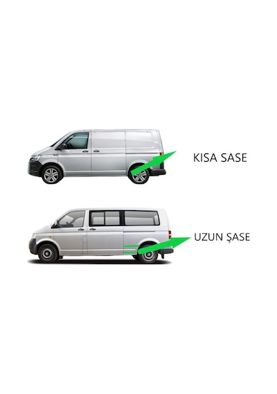Vw T5 Kısa Şase 2003 2004 2005 2006 2007 2008 2009 2010 2011 2012 2013 2014 2015 2016 Araca Özel Yan Basamak