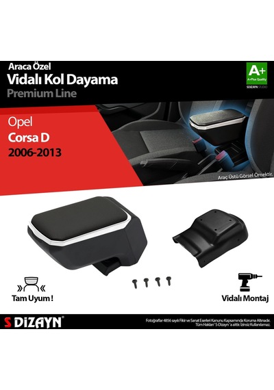 Opel Corsa D Kol Dayama Kolçak Abs Vidalı Gri 2006-2013 A+kalite