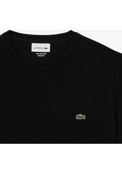 Lacoste Erkek Regular Fit Bisiklet Yaka T-shirt Siyah