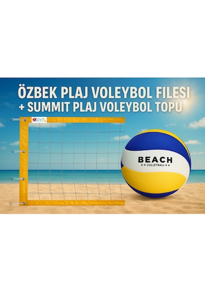 Plaj Voleybol Filesi 9.00mt Ve Summit X370 Plaj Voleybol Top Seti