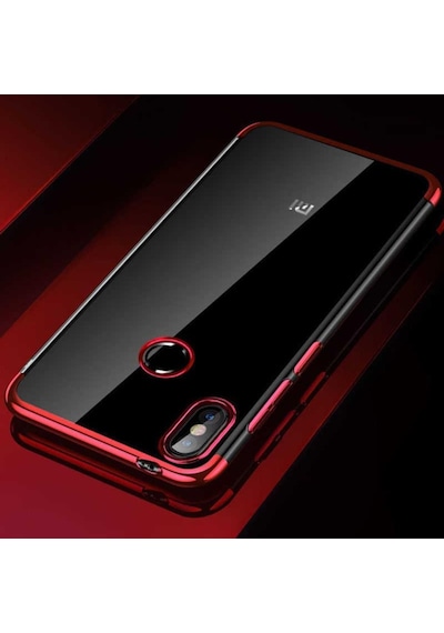 Xiaomi Mi A2 Lite Ince Köşeleri Renkli Şeffaf Kaliteli Kılıf