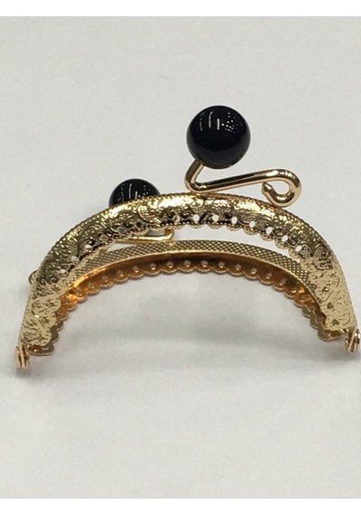 Karantuhafiye Çanta Ve Cüzdan Klipsi 12 Cm Incili Model Gold Siyah İnci Gold Siyah İnci Çok Renkli