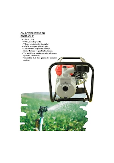 Gm Power Wp50 Benzinli Su Pompası 2''