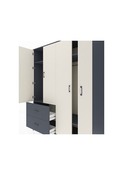Kronos Gardrop 4 Raflı 2 Çekmeceli 2 Askılı 176x59x221 Antrasit-aytaşı/antrasit Aytaşı/antrasit Kronos Gardrop 4 Raflı 2 Çekmeceli 2 Askılı 176x59x221 Antrasit-aytaşı/antrasit Aytaşı/antrasit
