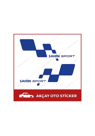 Tofaş Şahin Sport Sticker (Takım Set) Şahin Sticker Oto Sticker